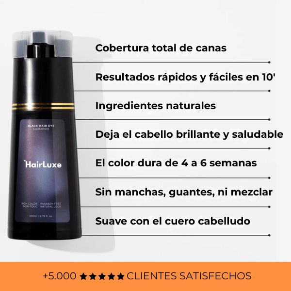 Champú Anti canas Hairluxe