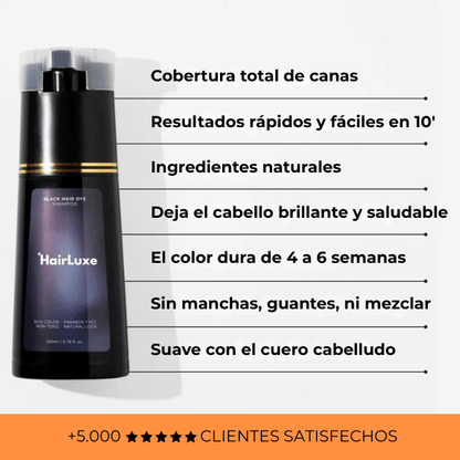 Champú Anti canas Hairluxe